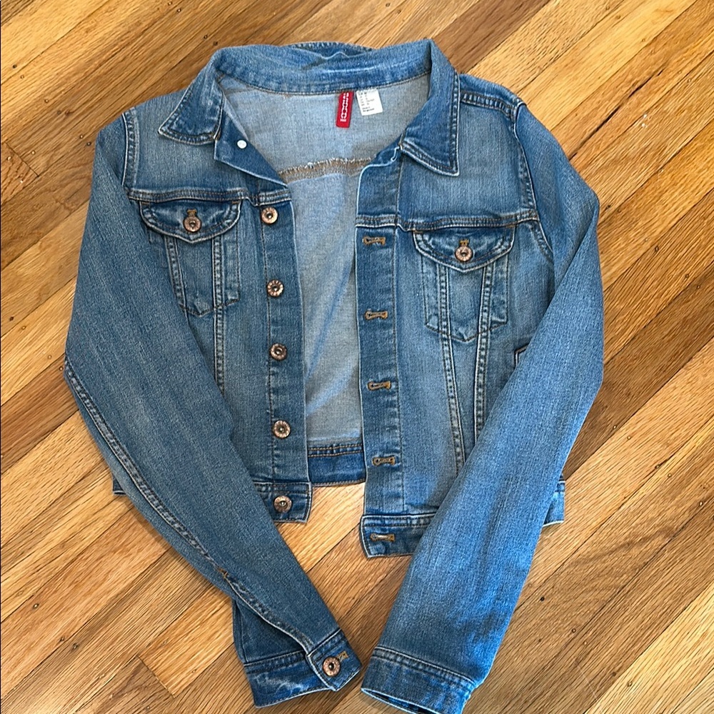 H&M cropped jean jacket